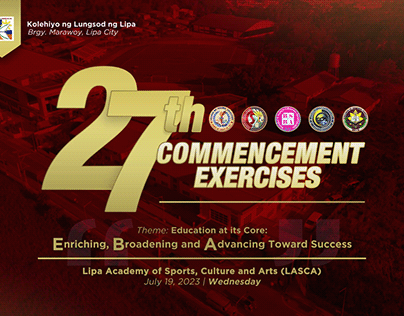 KLL 27th Commencement Exercises Backdrop