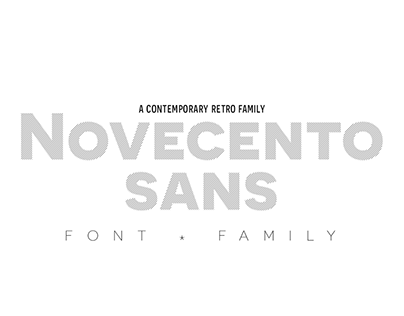 Novecento Sans | new version October 2013