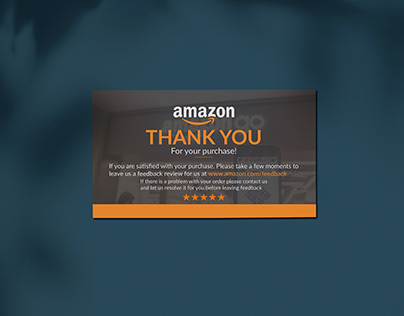 Amazon Thank You Card