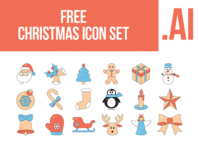 FREE Icon Set Christmas 18 items