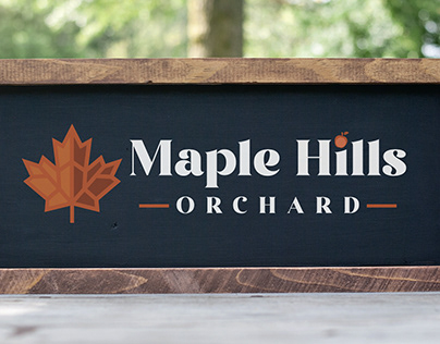 Maple Hills Orchard Logo Branding