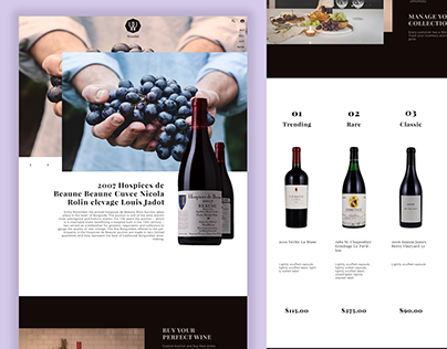 Winebid: Homepage Redesign