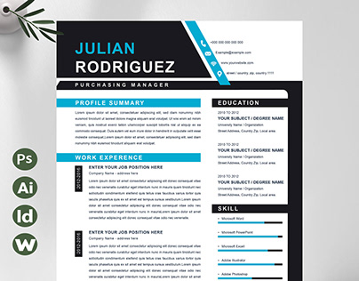 New Purchasing Manager Resume Template