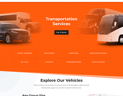 Transport Services Website
