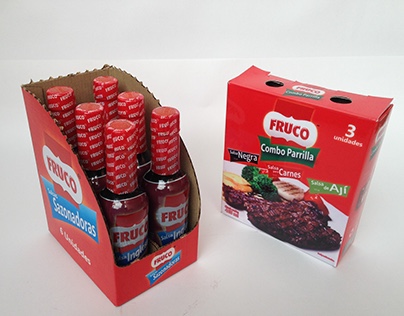 3pack y display salsas sazonadoras FRUCO