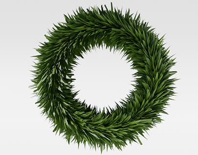 Couronne de Noël | Christmas wreath | Blender
