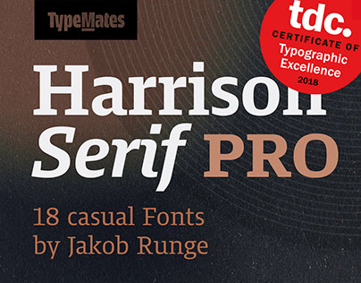 Harrison Pro Typeface