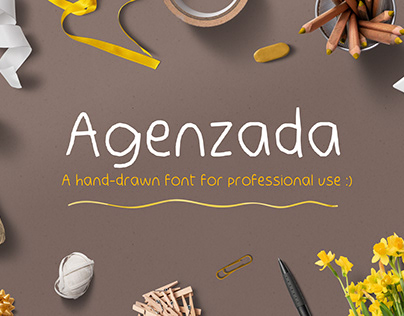 Agenzada Hand-Drawn Font