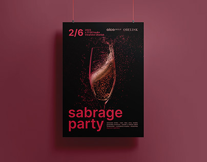 Plakát Sabrage party