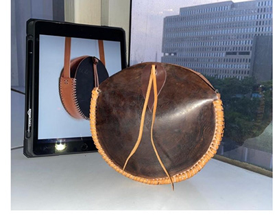 Handmade leather pouch