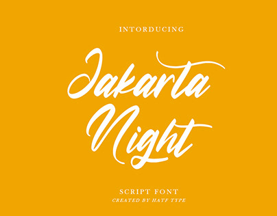 Jakarta Night - Script Font