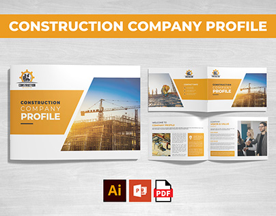 Construction Company Profile Brochure Design Template