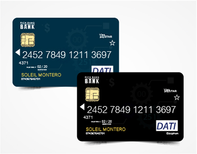 Realistic ATM Card Vector