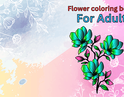 Flower coloring Book