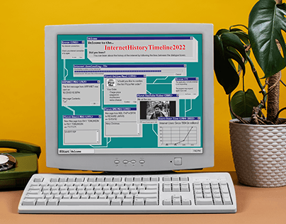History of the Internet Infographic (Windows95)