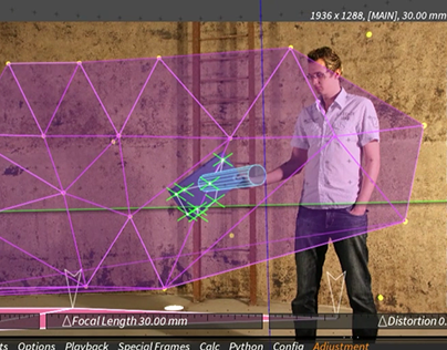 Camera and object track in 3d equailzer