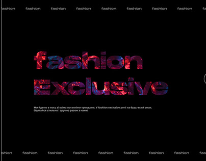 Landing Page Fashion Exclusive