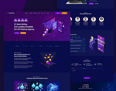 Crypto Currency Landing Page.