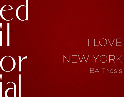 I love NY - BA Thesis