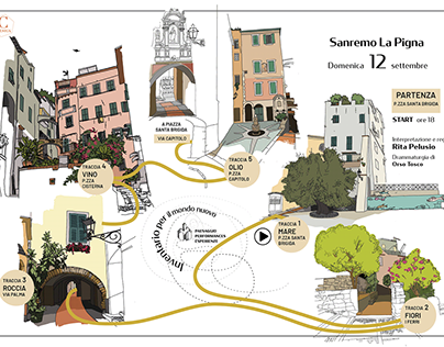 Sanremo, La Pigna - mappa ecomuseo