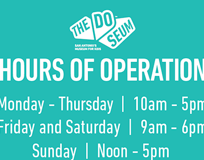 The DoSeum Hours of Operation