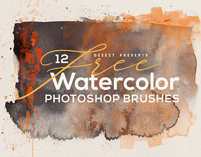 12 Free Abstract Watercolor Brushes