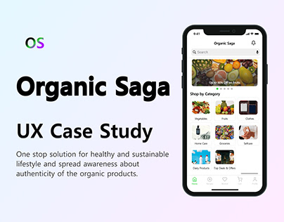 UX Case Study - Organic Products Delivery Mobile App