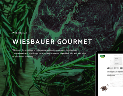 Wiesbauer Gourmet Website Redesign