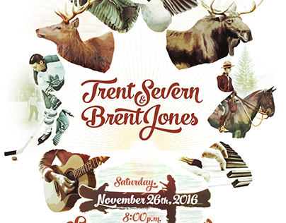 Trent Severn & Brent Jones Concert Poster