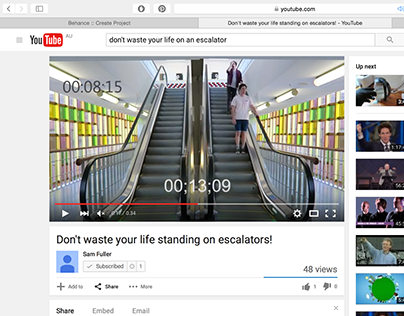 Stop standing on Escalators