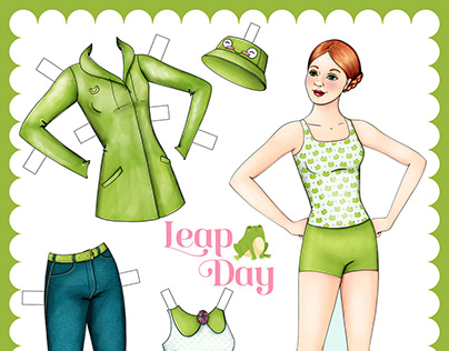 Leap Day 2024 Paper Doll