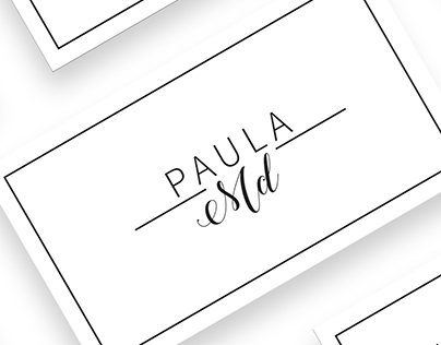 Tarjeta de presentación personal / Paula Md
