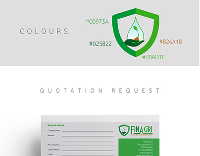 FinAgri Logo, Quote Request and Brochure
