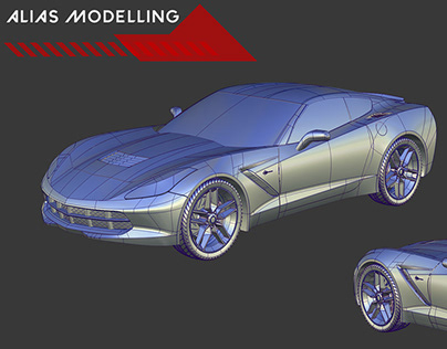 Corvette C7 (Alias Modelling + VRED CGI Visualization )