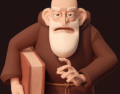 A Theologian (A 3D Character Concept)