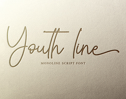 Youth Line - Monoline Script Font