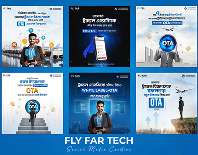Social Media Creative : Fly Far Tech