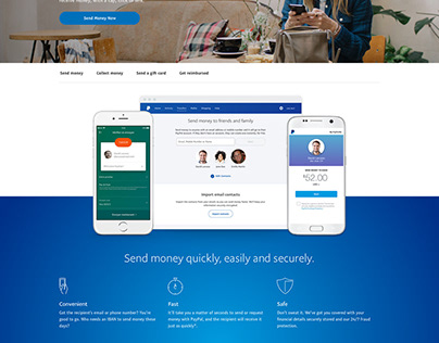 PayPal Send Money Page Redesign