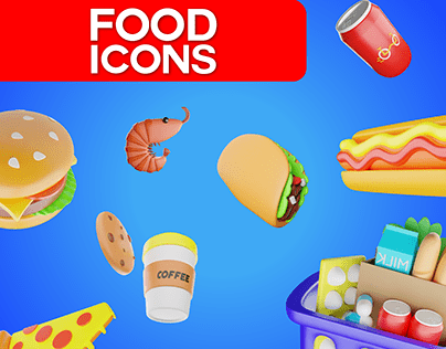 3D FOOD ICONS