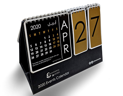 2020 Events Desk Calendar