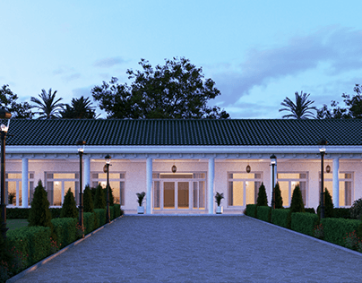Exterior Visualization of Majlis and Rest House