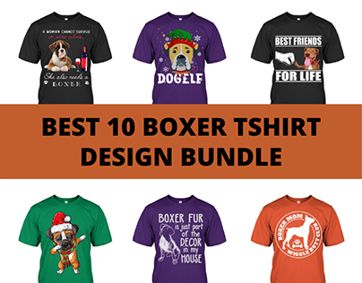 Best 10 Boxer Tshirt Design Bundle