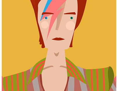 Ilustracion David Bowie