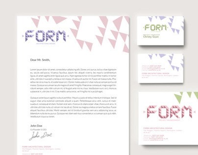 Form - fictional architecture firm identity