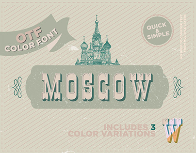 Moscow - SVG color font