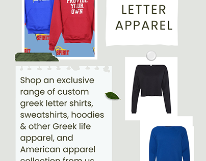 Buy Custom Greek Letters Shirts and Sorority Apparel