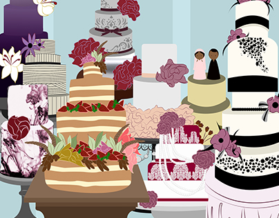 The Landscape of Wedding Cakes Infographic