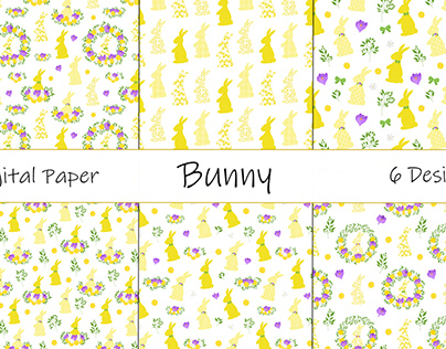 Easter Bunny pattern. Happy easter pattern vector