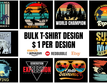 bulk tshirt design