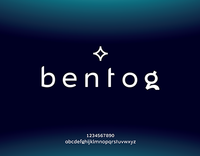 Bentog. an unique lowercase font.